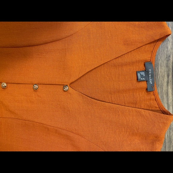 Plunging neckline mini dress with details on sleeves - Picture 3 of 7